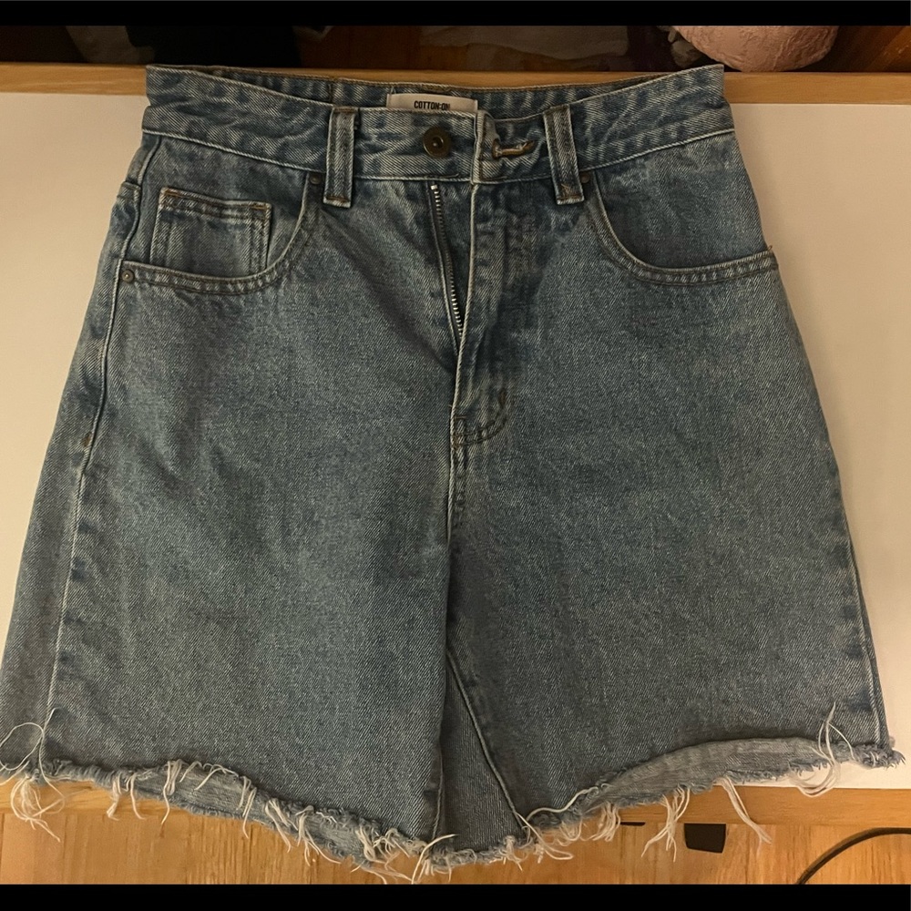 Cotton On dad denim shorts